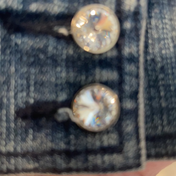 Christine Alexander jean jacket Swarovski crystals - Picture 4 of 10
